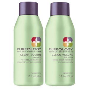 Pureology Clean Volume Shampoo & Conditioner 1.7 Oz Set